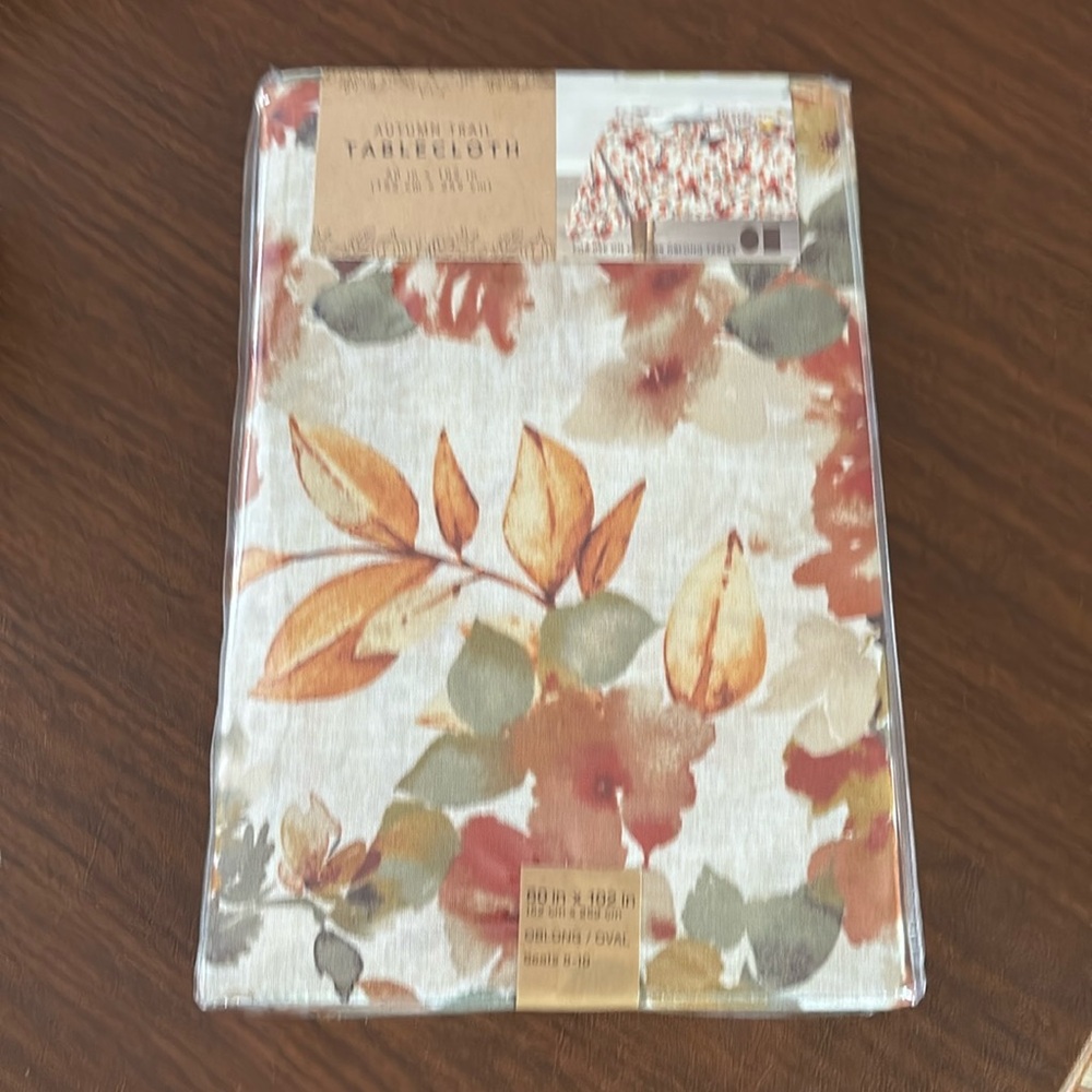Autumn Trail Tablecloth 60 x 102” New in package